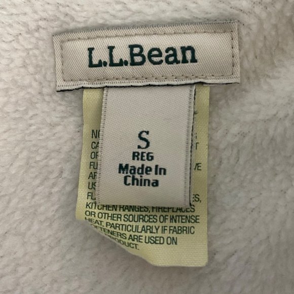 L.L. Bean Fleece Lined Flannel Shirt Womens Small Blue Plaid Button-Up Shacket - Picture 9 of 12